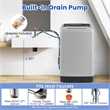 Portable Washing Machine 11 LBS Full Automatic Washer Machine Gray
