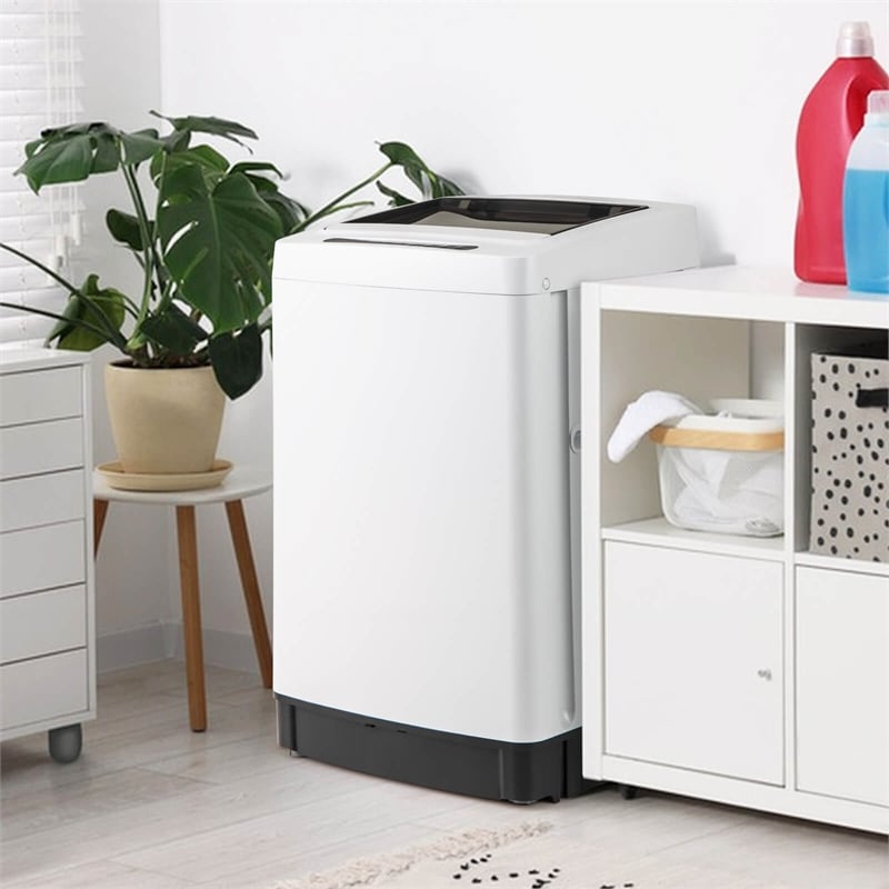 Portable Washing Machine 11 LBS Full Automatic Washer Machine White