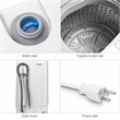 Portable Compact Washing Machine Spin Washer Drain Pump 8 Water Level Gray
