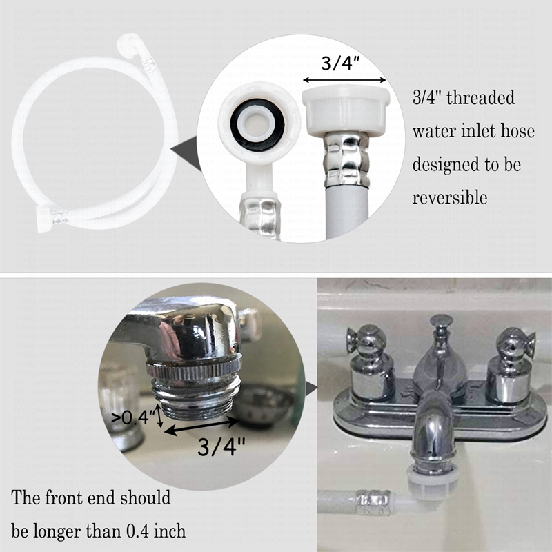 Portable Compact Washing Machine Spin Washer Drain Pump 8 Water Level Gray