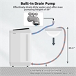 13lbs Portable Semi Automatic Twin Tub Wash Machine Black