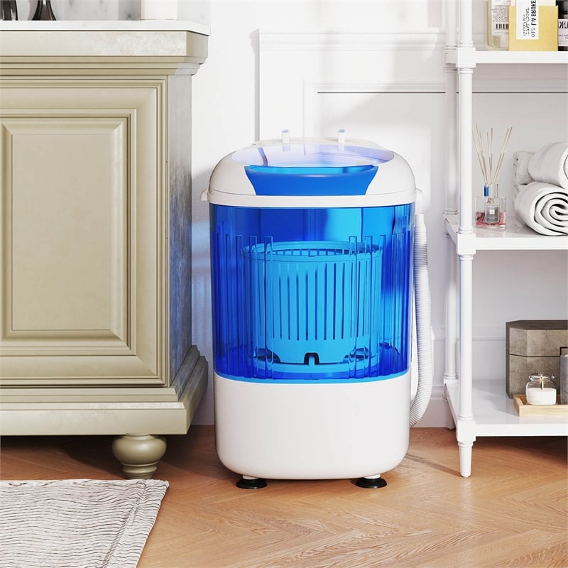 Portable Washing Machine 5.5 lbs Washer with Removable Spin Dry Tub Blue