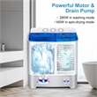 Portable Twin Tub Washing Machine Washer and SpinnerBlue