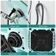 8lbs Portable Fully Automatic Washing Machine with Drain Pump Green