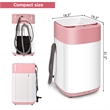 8lbs Portable Fully Automatic Washing Machine with Drain Pump Pink