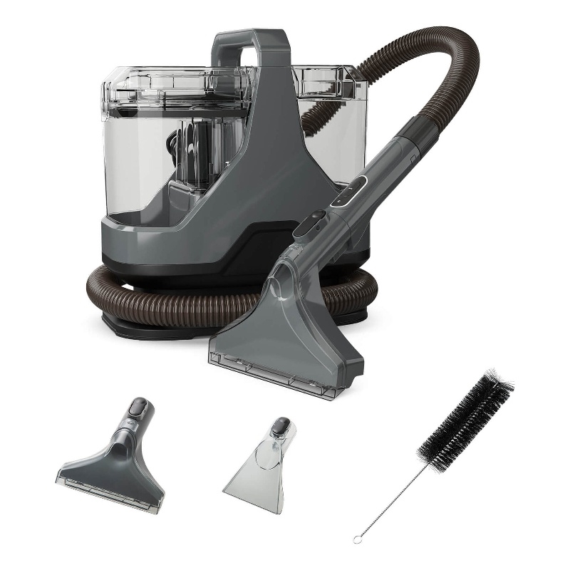 Carpet Cleaner Machine Powerful Suction Dual Water Tank Gray