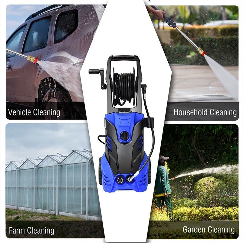 3000PSI Electric High Pressure Washer Machine 2 GPM 2000W Blue
