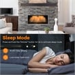 42 Inches Ultra Thin Electric Fireplace Wall Mounted and Fireplace Black