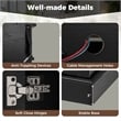 58inch Fireplace TV Stand with LED Lights for 65 Inch TV Black