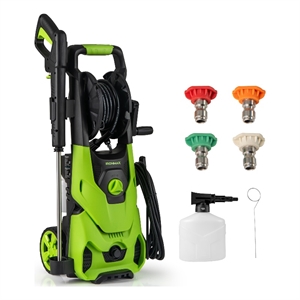 Electric Pressure Washer 2150PSI 1.2GPM Power Washer Green