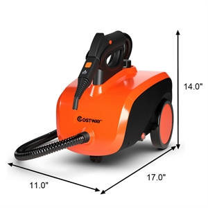 1500W Heavy Duty Steam Cleaner Mop Multi Purpose Steam Cleaning Orange