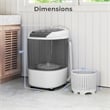 Portable Washing Machine 5.5 lbs Washer with Removable Spin Dry Tub Gray