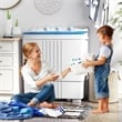 Twin Tub Portable Washing Machine with Drain Pump Timer Control Blue