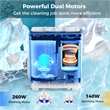 Twin Tub Portable Washing Machine with Drain Pump Timer Control Blue