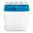 Twin Tub Portable Washing Machine with Drain Pump Timer Control Blue