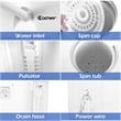 17.6 lb Portable Mini Compact Twin Tub Washing Machine Washer Spin Dryer White