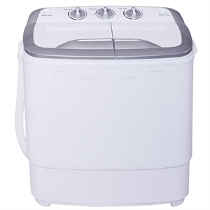 Compact Mini Twin Tub 8lbs Washing Machine White