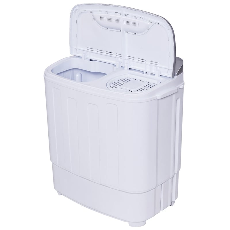 Compact Mini Twin Tub 8lbs Washing Machine White