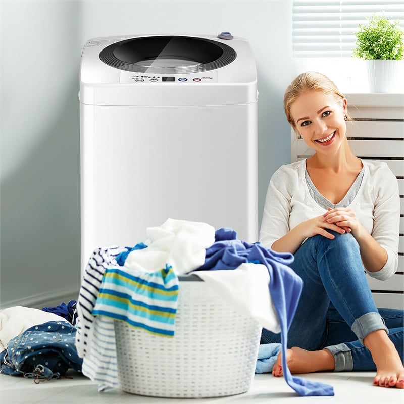 Full Automatic Laundry Wash Machine Washer Spinner Drain Pump White
