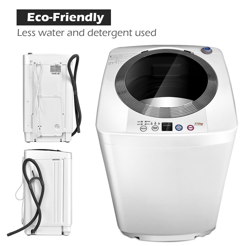 Full Automatic Laundry Wash Machine Washer Spinner Drain Pump White