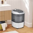Portable Mini Counter Top Washing Machine 5.5lbs Spin Basket Laundry Gray