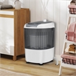 Portable Mini Counter Top Washing Machine 5.5lbs Spin Basket Laundry Gray
