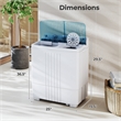 Compact Mini Portable Twin Tub Washing Machine 20 Lbs Washer Spinner Blue