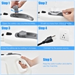 1400W Multipurpose Pressurized Steam Cleaner Mop Gray