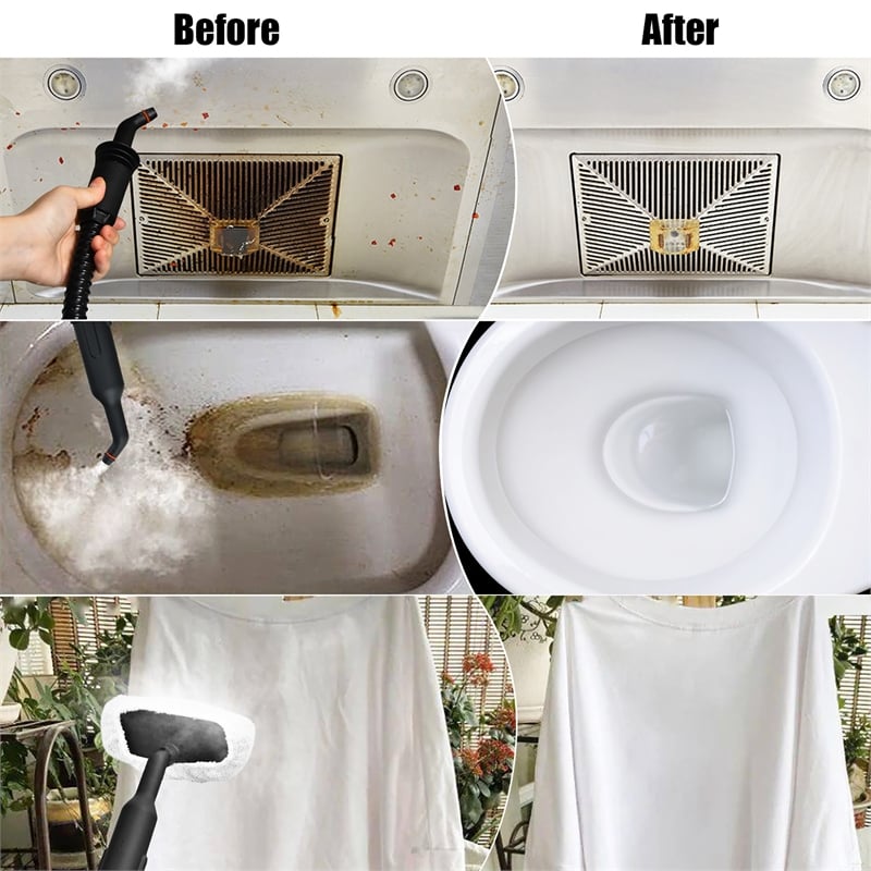 1400W Multipurpose Pressurized Steam Cleaner Mop Yellow