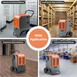 45 Pint(DOE) Portable Commercial Dehumidifier with Water Tank 4500 Sq.ft Orange