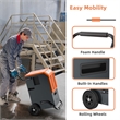 45 Pint(DOE) Portable Commercial Dehumidifier with Water Tank 4500 Sq.ft Orange