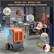 45 Pint(DOE) Portable Commercial Dehumidifier with Water Tank 4500 Sq.ft Orange