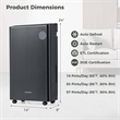 19 Pint(DOE) 4500 Sq.ft Dehumidifier for Basement with 4 Modes 3 Color Black