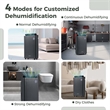 19 Pint(DOE) 4500 Sq.ft Dehumidifier for Basement with 4 Modes 3 Color Black