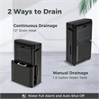 19 Pint(DOE) 4500 Sq.ft Dehumidifier for Basement with 4 Modes 3 Color Black