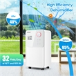 9 Pint(DOE) Dehumidifier 2000 Sq.ft Coverage Area White