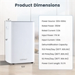 15.5 Pint(DOE) Dehumidifier for Basement 4500 Sq.ft White