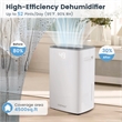 15.5 Pint(DOE) Dehumidifier for Basement 4500 Sq.ft White
