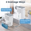 15.5 Pint(DOE) Dehumidifier for Basement 4500 Sq.ft White