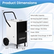 42 Pint(DOE) Dehumidifier with Built in Pump Drain Hose White