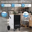 42 Pint(DOE) Dehumidifier with Built in Pump Drain Hose White