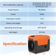 50 Pint(DOE) Commercial Dehumidifier with Pump Drain Hose Orange