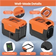 50 Pint(DOE) Commercial Dehumidifier with Pump Drain Hose Orange