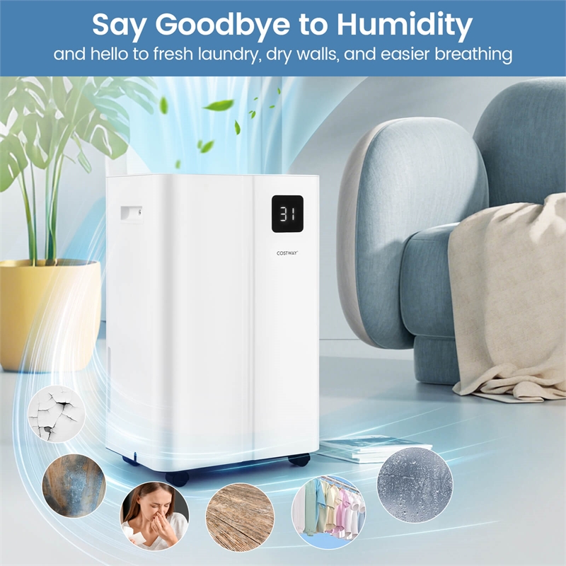16 Pint(DOE) Dehumidifier for Basement 4500 Sq.Ft White