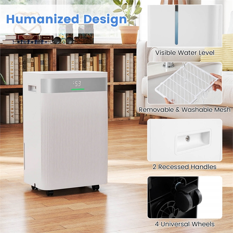 16 Pint(DOE) Dehumidifier For Home 4500 Sq.ft Coverage Area White
