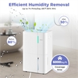 22 Pint(DOE) Dehumidifier for Home 6000 Sq.Ft Dehumidifier White