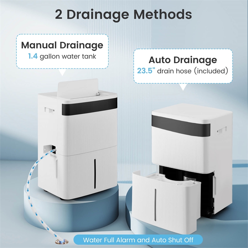 22 Pint(DOE) Dehumidifier For Home 6000 Sq.Ft  Coverage Area White