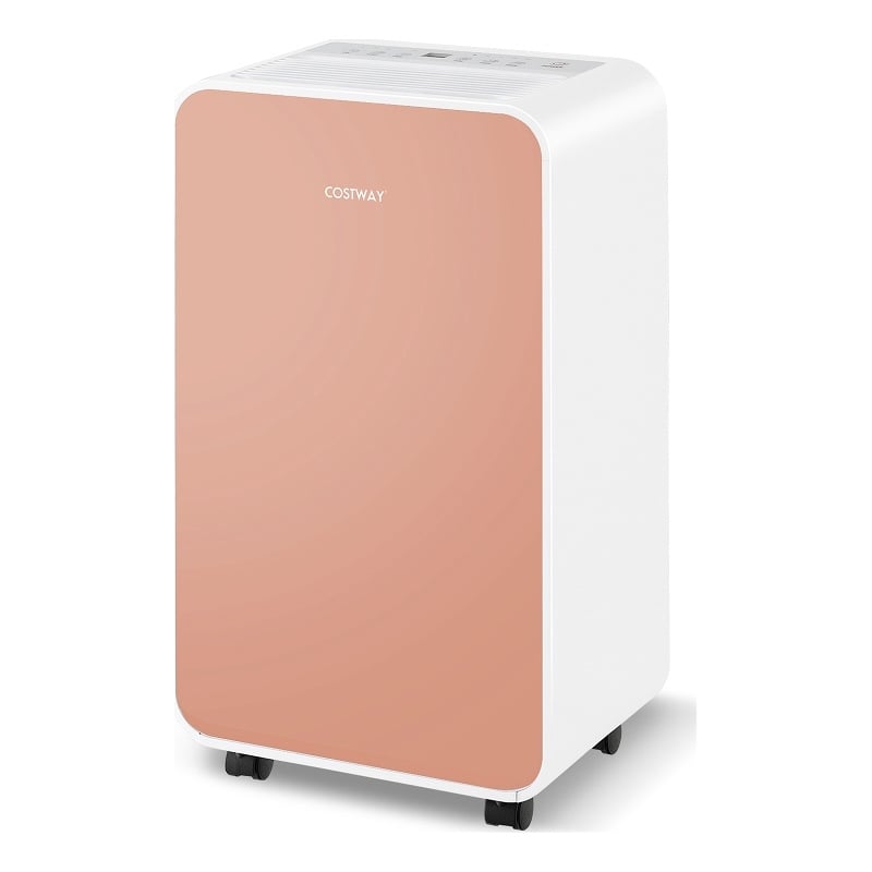 9 Pint(DOE) Portable Dehumidifier 2500 Sq.ft Coverage Area Pink