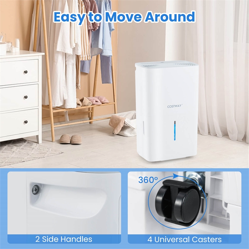 50 Pint(DOE) Dehumidifier with Pump 5000 Sq.ft Coverage Area White