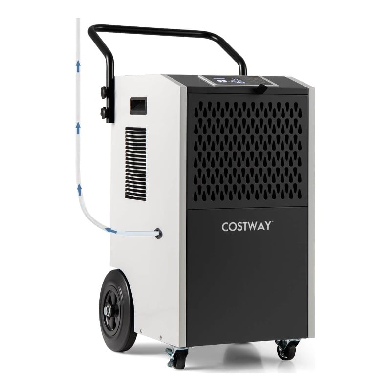 49 Pint(DOE) Commercial Dehumidifier 7500 Sq.ft Coverage Area White